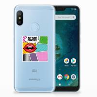 Xiaomi Mi A2 Lite Silicone Back Cover Popart Princess