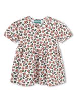 Kenzo Kids robe en coton à motif floral - Blanc