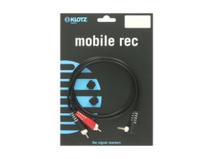 Klotz AY7A0200 2x RCA 2p - 1x mini-jack 3p haaks verloopkabel 2m