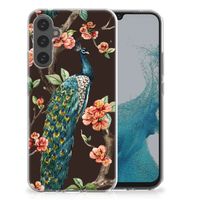 Samsung Galaxy A34 TPU Hoesje Pauw met Bloemen