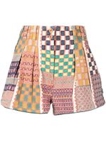 Ulla Johnson short Freda à design patchwork - Multicolore