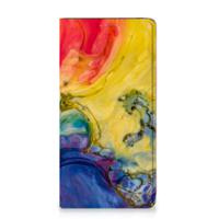 Bookcase Samsung Galaxy A51 Watercolor Dark - thumbnail