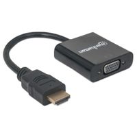 Manhattan 151467 video kabel adapter 0,3 m HDMI Type A (Standaard) VGA (D-Sub) Zwart - thumbnail