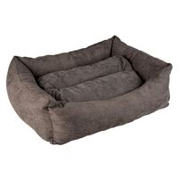 Duvo+ mand rechthoekig velvet concrete grijs/wit S - 55x43x19