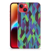 iPhone 14 Plus TPU Hoesje Abstract Green Blue