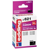 Edding Inktcartridge vervangt Canon CLI-581BK XXL Compatibel Foto zwart EDD-621 18-621 - thumbnail