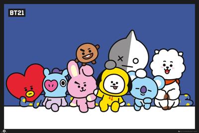 BT21 Groep Poster 61x91.5cm