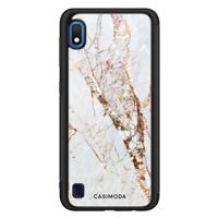 Samsung Galaxy A10 hoesje - Marmer goud