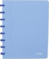 Atoma Trendy schrift, ft A5, 144 bladzijden, commercieel geruit, transparant blauw