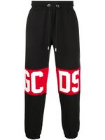 GCDS pantalon de jogging à logo imprimé - Noir