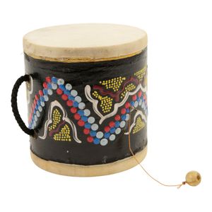 Tam - Tam Drums met Stippenpatroon (ca. 10 x 10 cm)