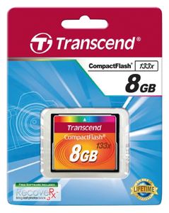 Transcend Standart 133x CF-kaart 8 GB