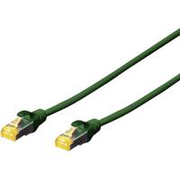 Digitus DK-1644-A-070/G RJ45 Netwerkkabel, patchkabel CAT 6A S/FTP 7.00 m Groen Halogeenvrij, Verdraaide paren, Snagless, Vlambestendig 1 stuk(s) - thumbnail