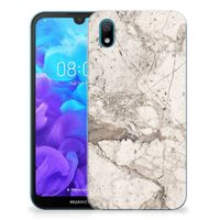 Huawei Y5 (2019) TPU Siliconen Hoesje Marmer Beige - thumbnail