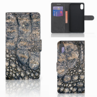 Apple iPhone Xs Max Telefoonhoesje met Pasjes Krokodillenprint