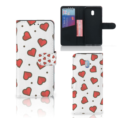 Xiaomi Redmi 8A Telefoon Hoesje Hearts Xiaomi Redmi 8A Telefoon Hoesje Hearts