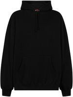 Supreme logo-appliqué cotton hoodie - Noir