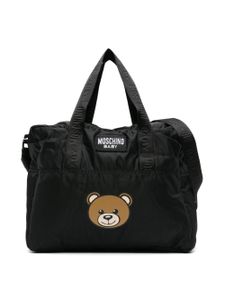 Moschino Kids sac à langer à logo imprimé - Noir