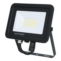 Hoftronic LED Breedstraler 30 Watt 6400K Osram IP65 vervangt 270 Watt 5 jaar garantie