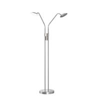 Fischer & Honsel 2-lichts leeslamp Tallri nikkel dimbaar 40488 - thumbnail