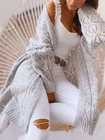 Plain Casual Long Sleeve Sweater coat