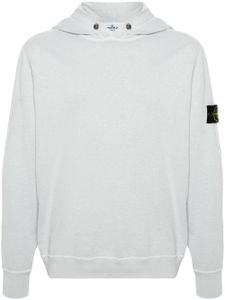 Stone Island hoodie en coton à patch - Bleu