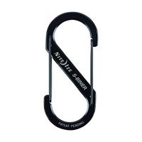 Nite Ize Unisex's S-biner dubbele karabijnhaak roestvrij staal #5, zwart, maat 5