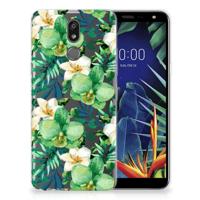 LG K40 TPU Case Orchidee Groen