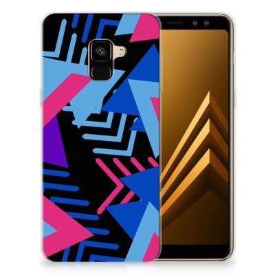 Samsung Galaxy A8 Plus (2018) TPU Hoesje Funky Triangle