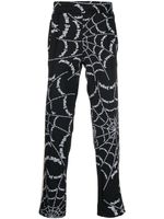 Palm Angels pantalon de jogging à logo imprimé - Noir