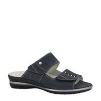 Medicus comfort leren slippers donkerblauw