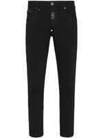 Philipp Plein pantalon fuselé à taille mi-haute - Noir