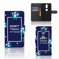 Motorola Moto G4 | G4 Plus Portemonnee Hoesje Flowers Blue DTMP