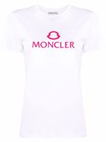 Moncler t-shirt à logo imprimé - Blanc