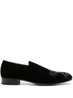 Alexander McQueen mocassins texturés à boucle - Noir - thumbnail