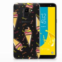 Samsung Galaxy J6 2018 Siliconen Case Icecream - thumbnail