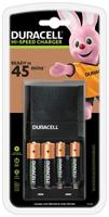 Duracell 45 minuten batterijlader met 2 AA en 2 AAA