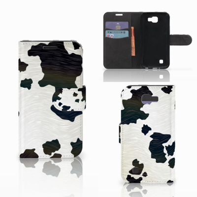 LG K4 Telefoonhoesje met Pasjes Koeienvlekken LG K4 Telefoonhoesje met Pasjes Koeienvlekken