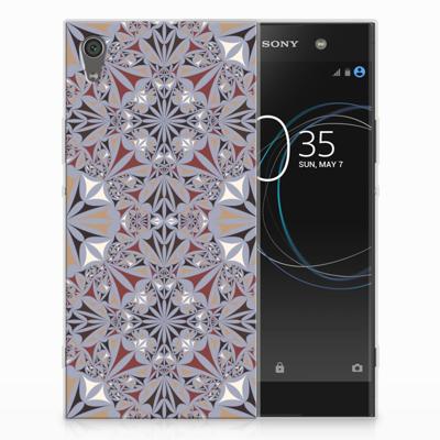 Sony Xperia XA1 Ultra TPU Siliconen Hoesje Flower Tiles