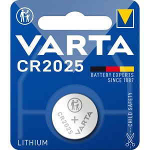 Varta Lithium-Knoopcelbatterij CR2025 | 3 V DC | Zilver | 10 stuks - VARTA-CR2025 VARTA-CR2025