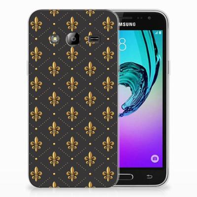 Samsung Galaxy J3 2016 TPU bumper Franse Lelie Samsung Galaxy J3 2016 TPU bumper Franse Lelie