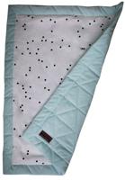 Kinder Hop deken Triangles Aquamarine 100 x 70 cm katoen