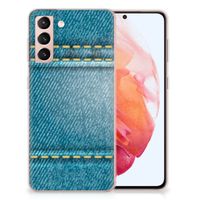 Samsung Galaxy S21 Silicone Back Cover Jeans - thumbnail