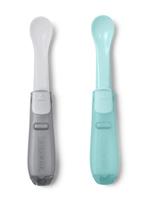 Skip Hop 2 Pack Easy Fold Travel Spoons 1 Each Grey and Soft Teal 30 g