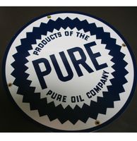 Pure Oil Company emaille bord - thumbnail