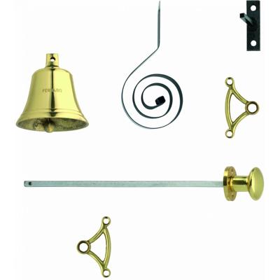 Intersteel Trekbel garnituur - messing gelakt