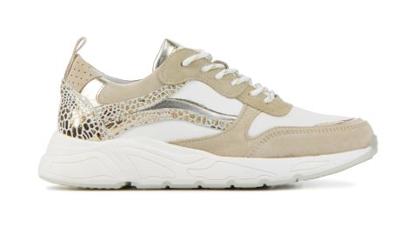 Lina Locchi Dames Sneakers in Leder (Beige) Lina Locchi Dames Sneakers in Leder (Beige)