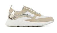 Lina Locchi Dames Sneakers in Leder (Beige)