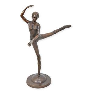 BRONZEN BEELD VAN EEN BALLERINA HOOGTE 90 CM