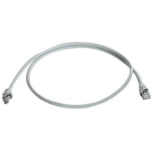 Telegärtner L00000A0072 RJ45 Netwerkkabel, patchkabel CAT 6A S/FTP 0.50 m Grijs UL gecertificeerd, Vlambestendig, Snagless 1 stuk(s)